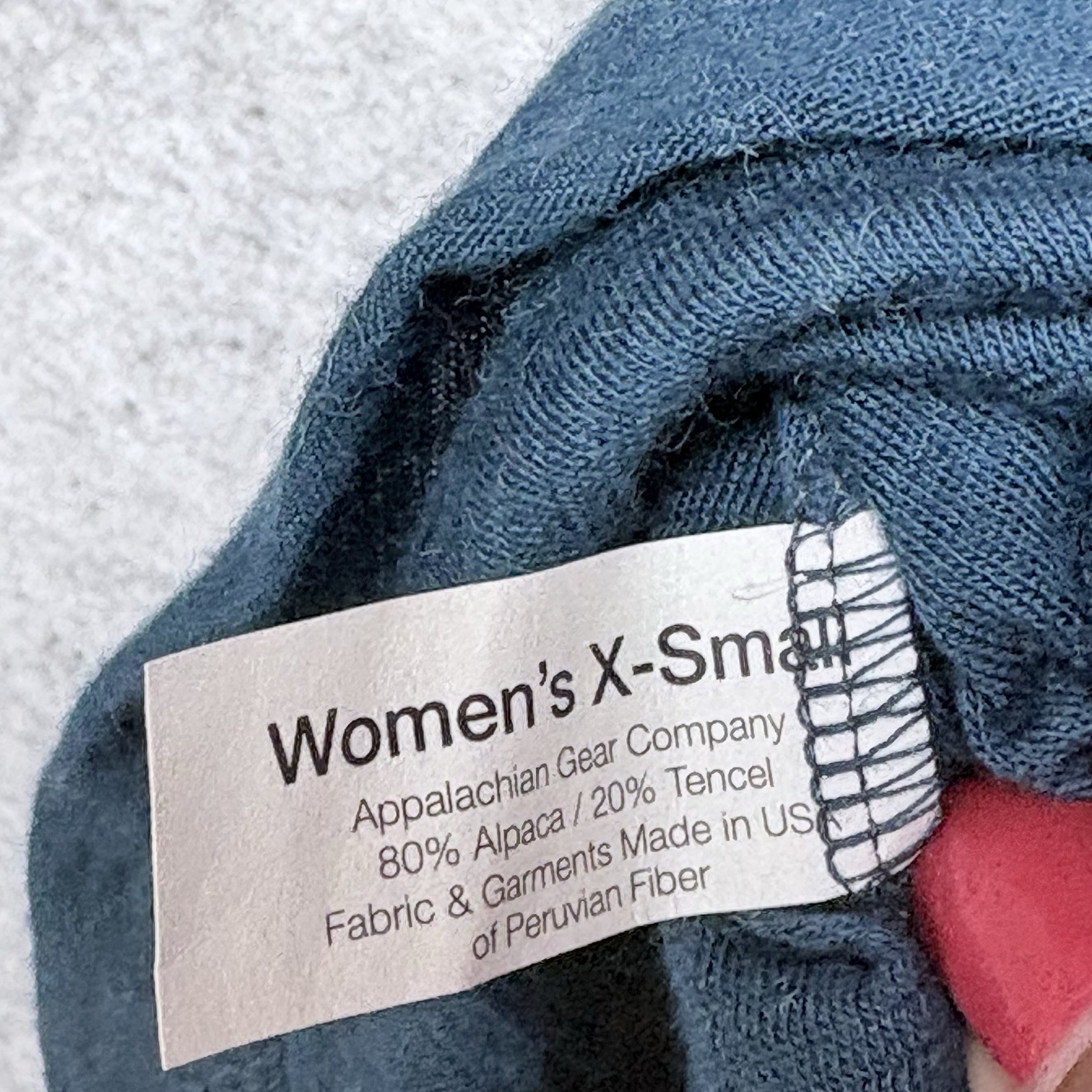 Appalachian Gear Co Alpaca Tencel Hoodie Women's Xs Blue Usa Lightweight — image 5 of 8